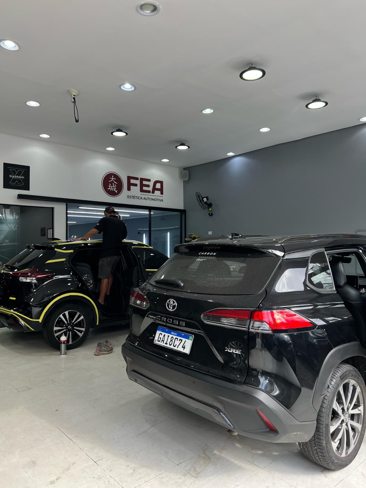 Showroom da FEA Estética Automotiva em Pinheiros